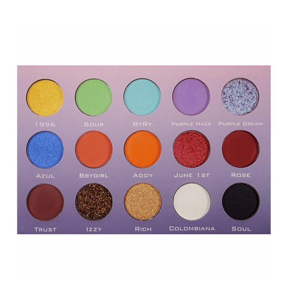 Illuminati X Isa Bedoya New In Plastic Colorful 15 Shade Eyeshadow Palette